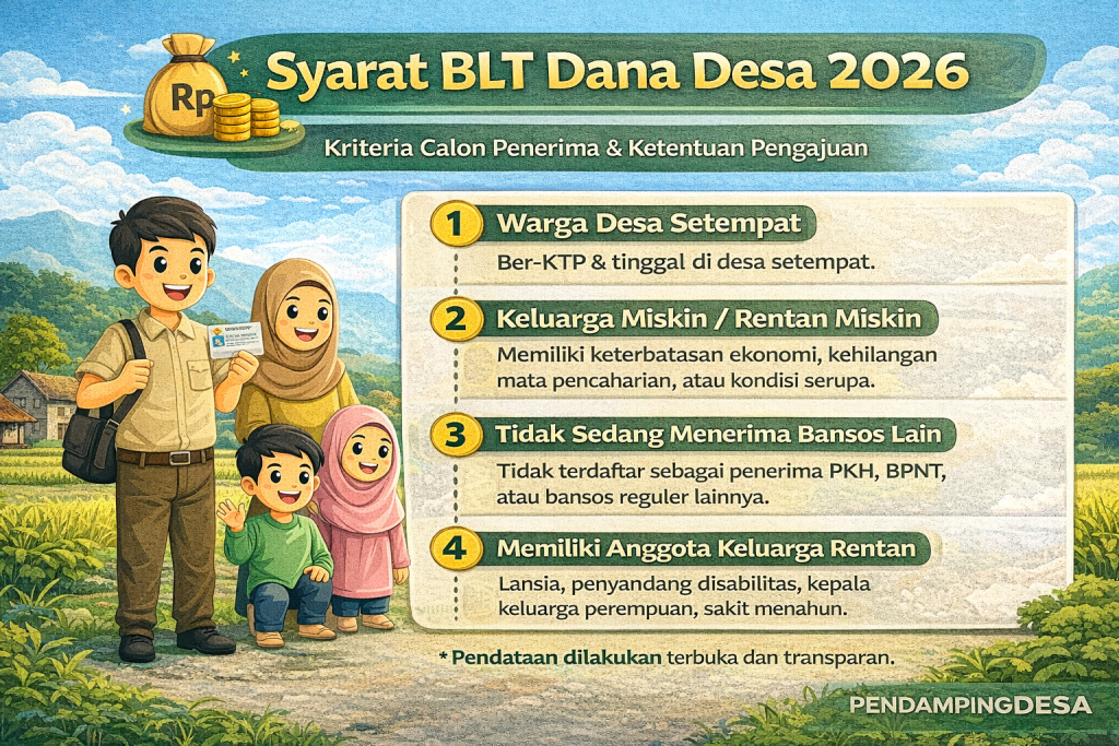 Syarat BLT Dana Desa 2026 Terbaru